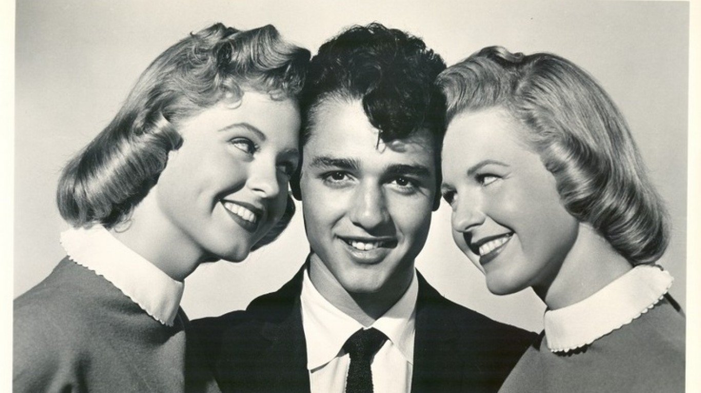 Sal Mineo with twins Susan and... by Film Star Vintage