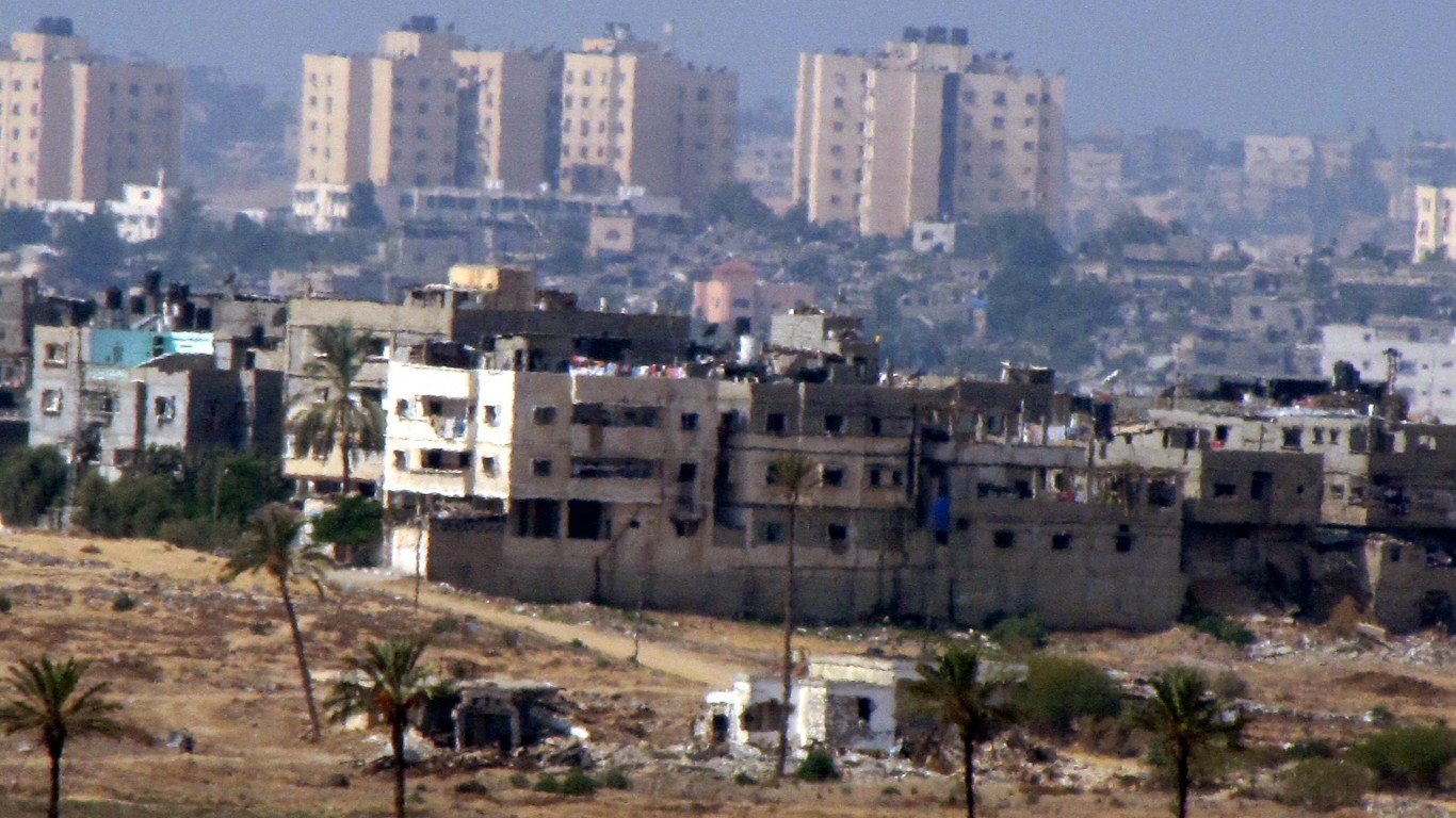 View of Gaza Strip from Israel... by David Berkowitz