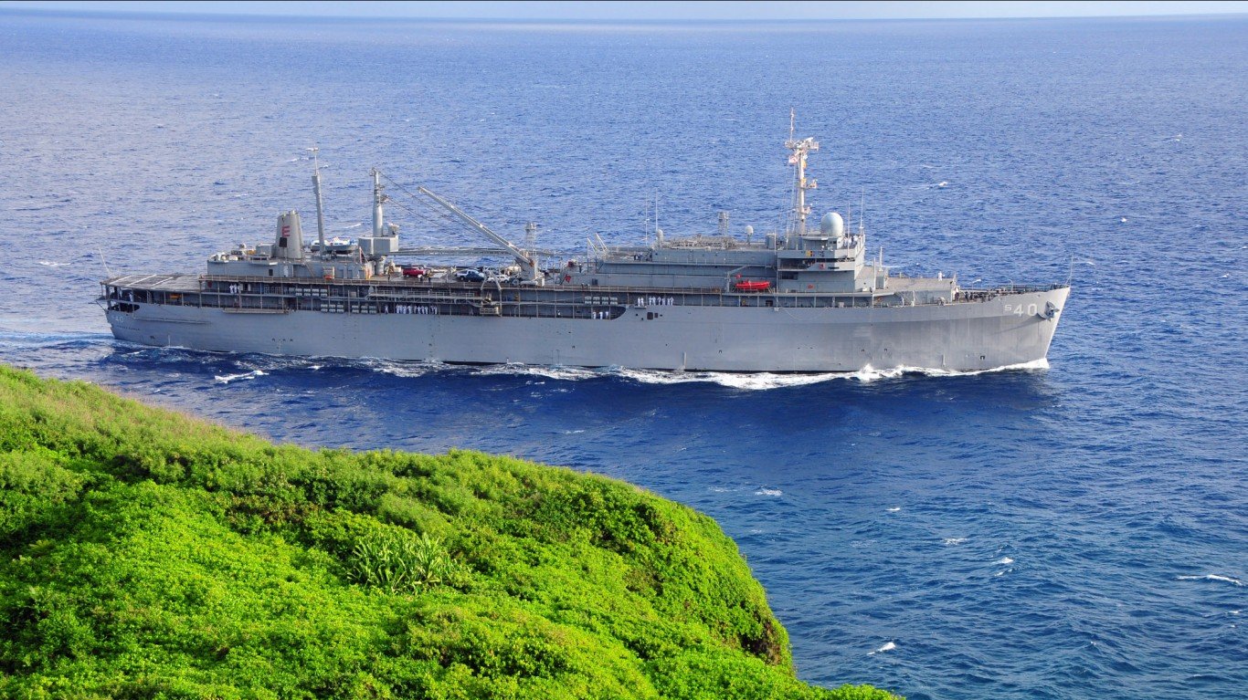 USS Frank Cable (AS 40) by Military Sealift Command
