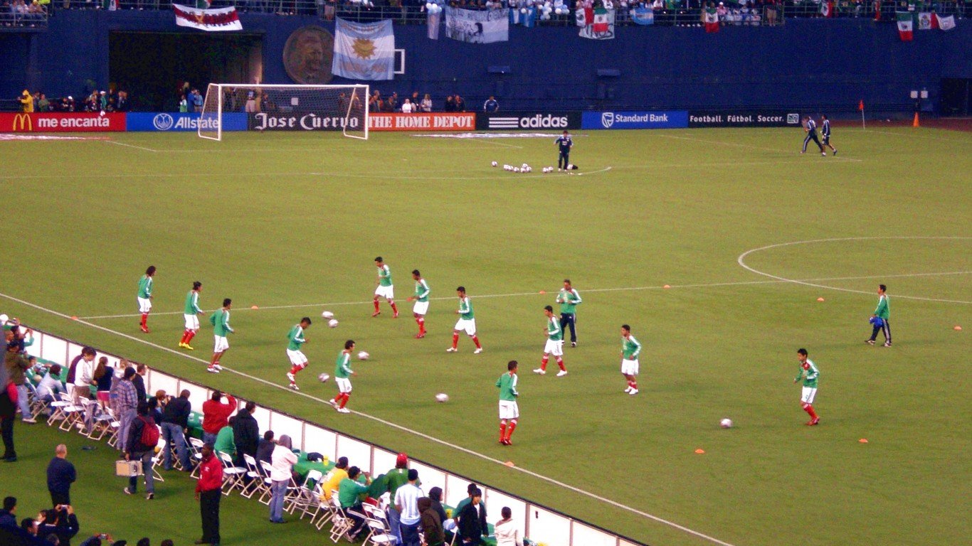 Mexico Vs Argentina San Diego by Von Gomez