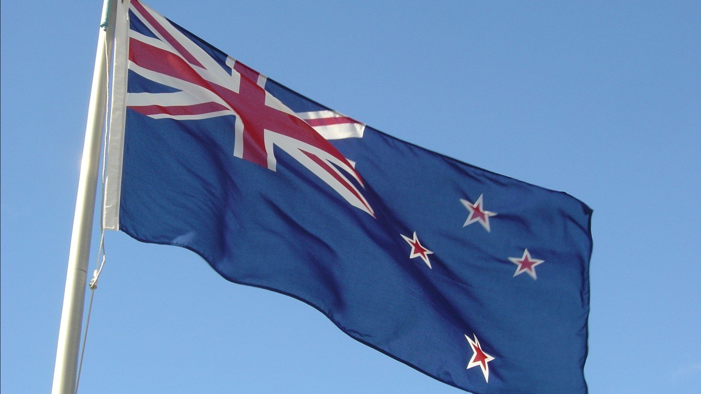 New Zealand Flag, Beehive by Tu00c4u0081kuta