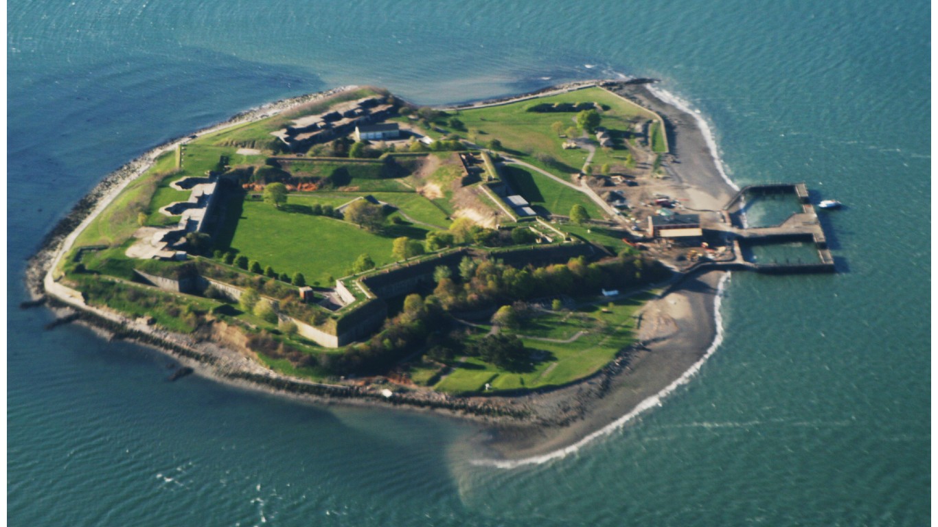 Georges Island and Fort Warren in Boston Harbor by Doc Searls