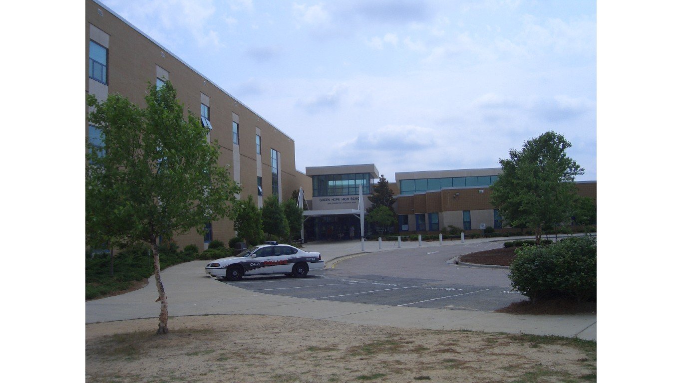 Green Hope High School (Front Entrance) 2006 by Nader Moussa