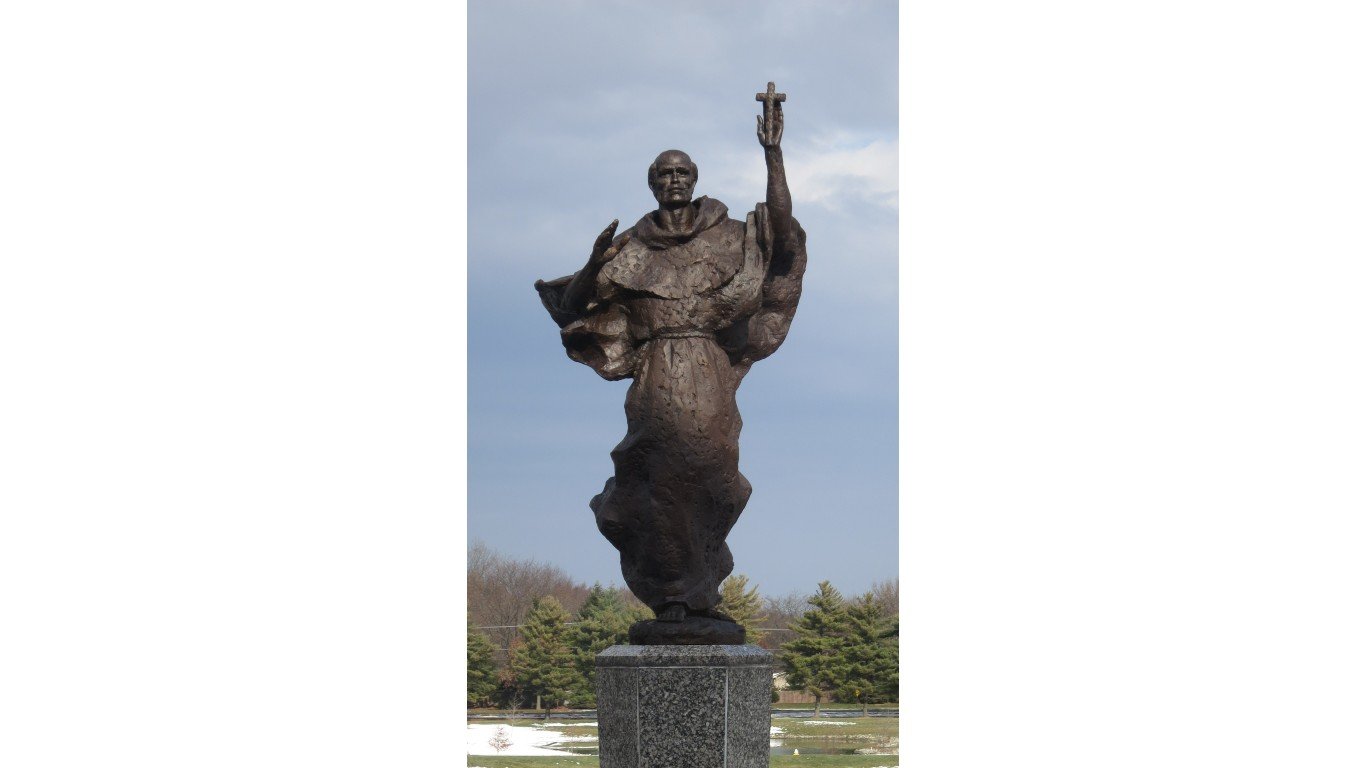Saint Leonard Faith Community (Centerville, Ohio) - statue of St. Francis of Assisi by Nheyob