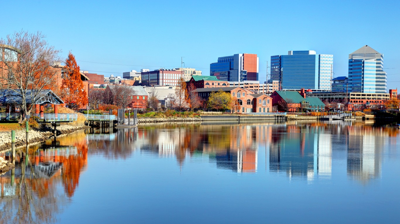 Wilmington is the largest city in the state of Delaware, United States and is located at the confluence of the Christina River and Brandywine Creek