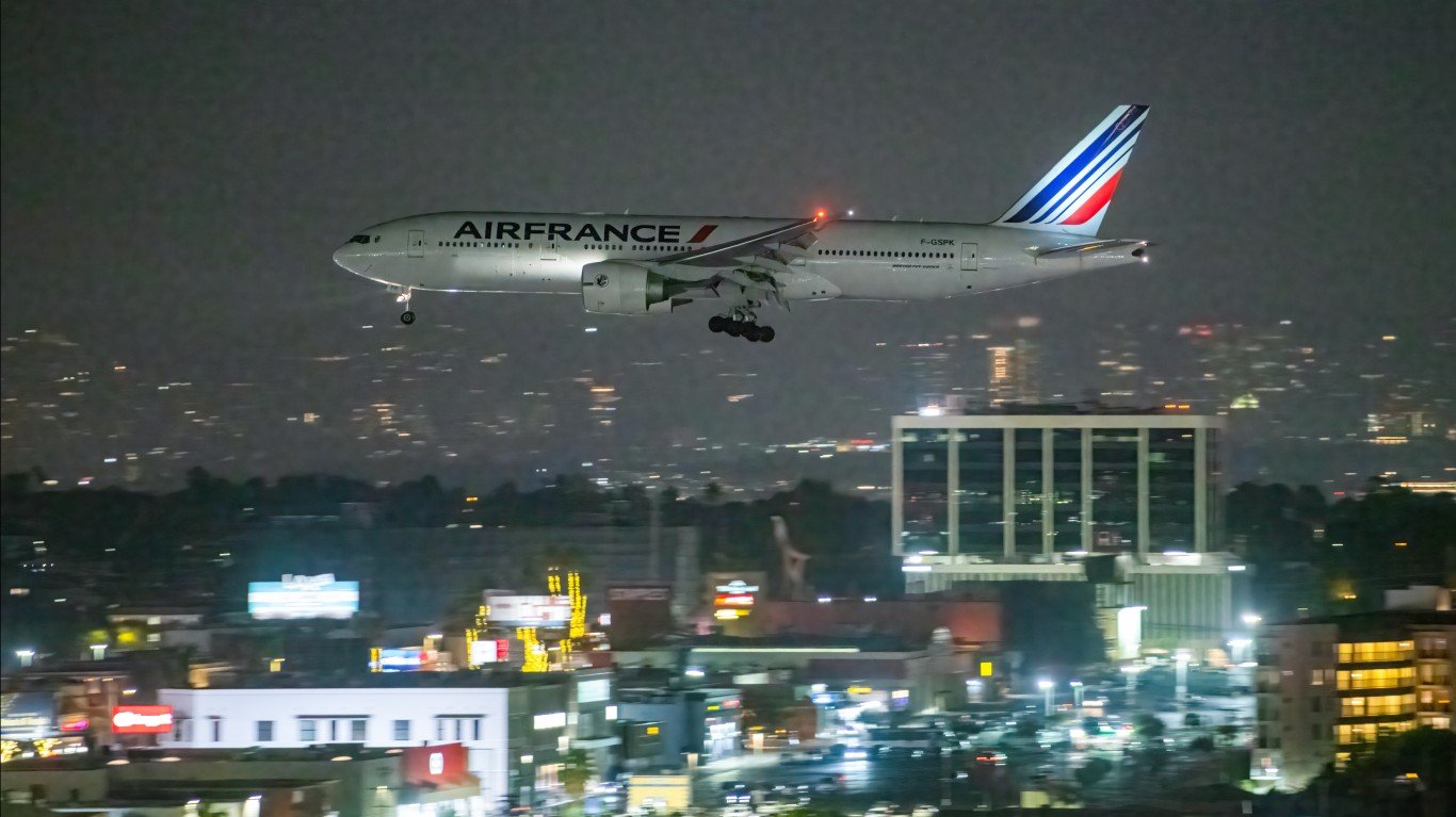 Air France Night Arrival by Glenn Beltz