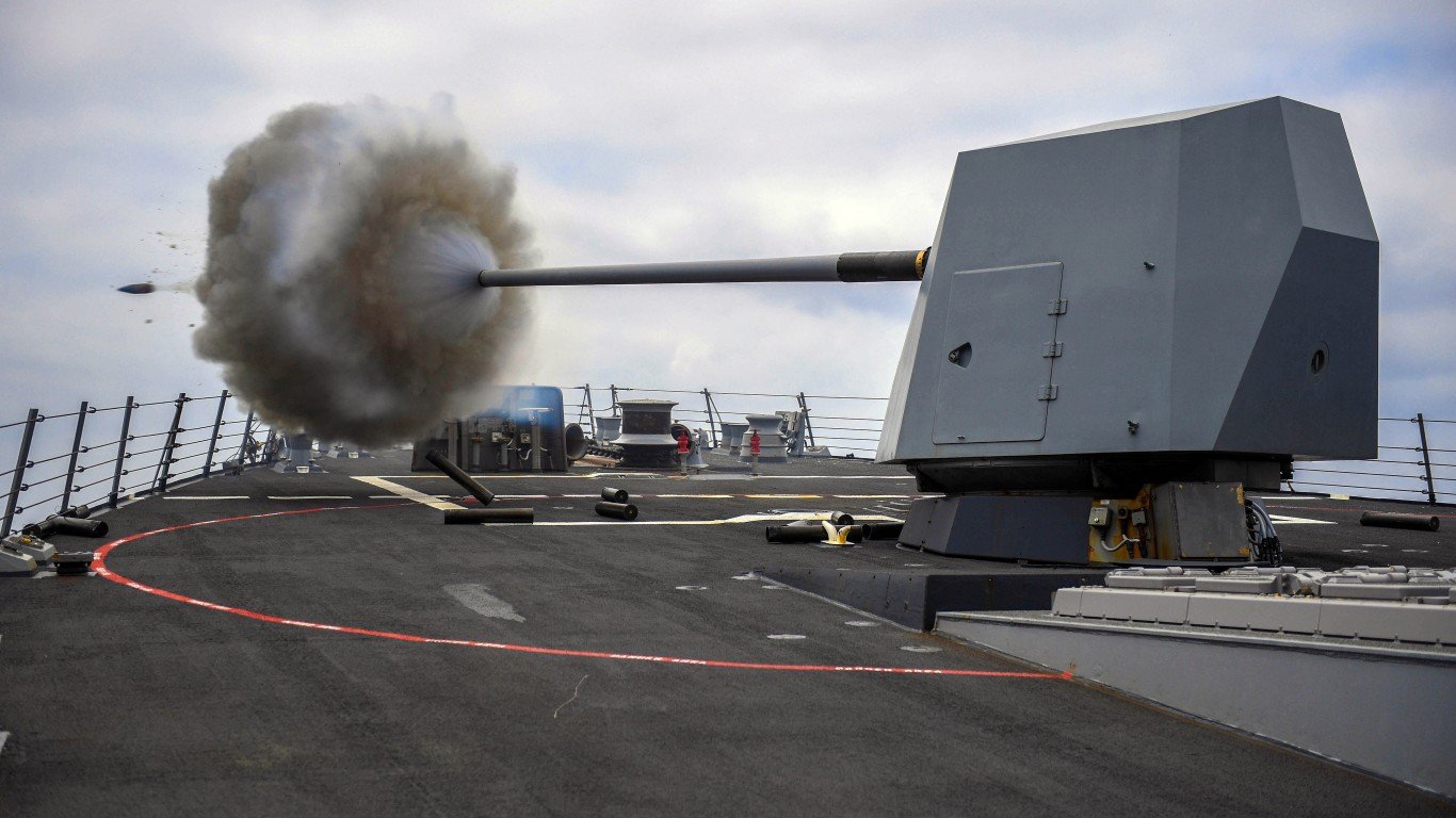 USS Bainbridge fires its Mark ... by Official U.S. Navy Page