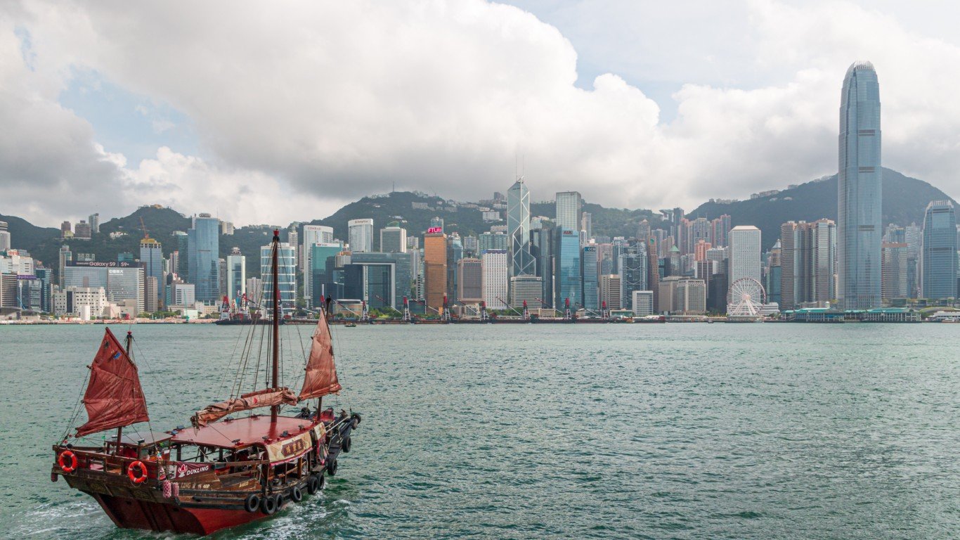 Hong Kong cityscape by Ru00c3u00a9mi Lanvin