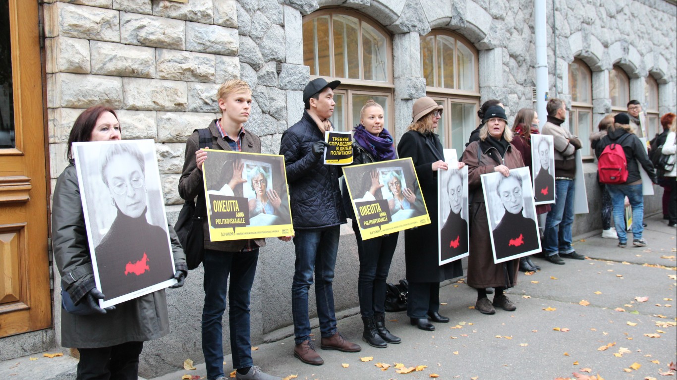 Anna Politkovskaya demonstrati... by Amnesty Finland