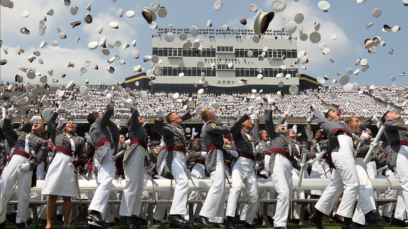 West Point Hat Toss by @USArmy