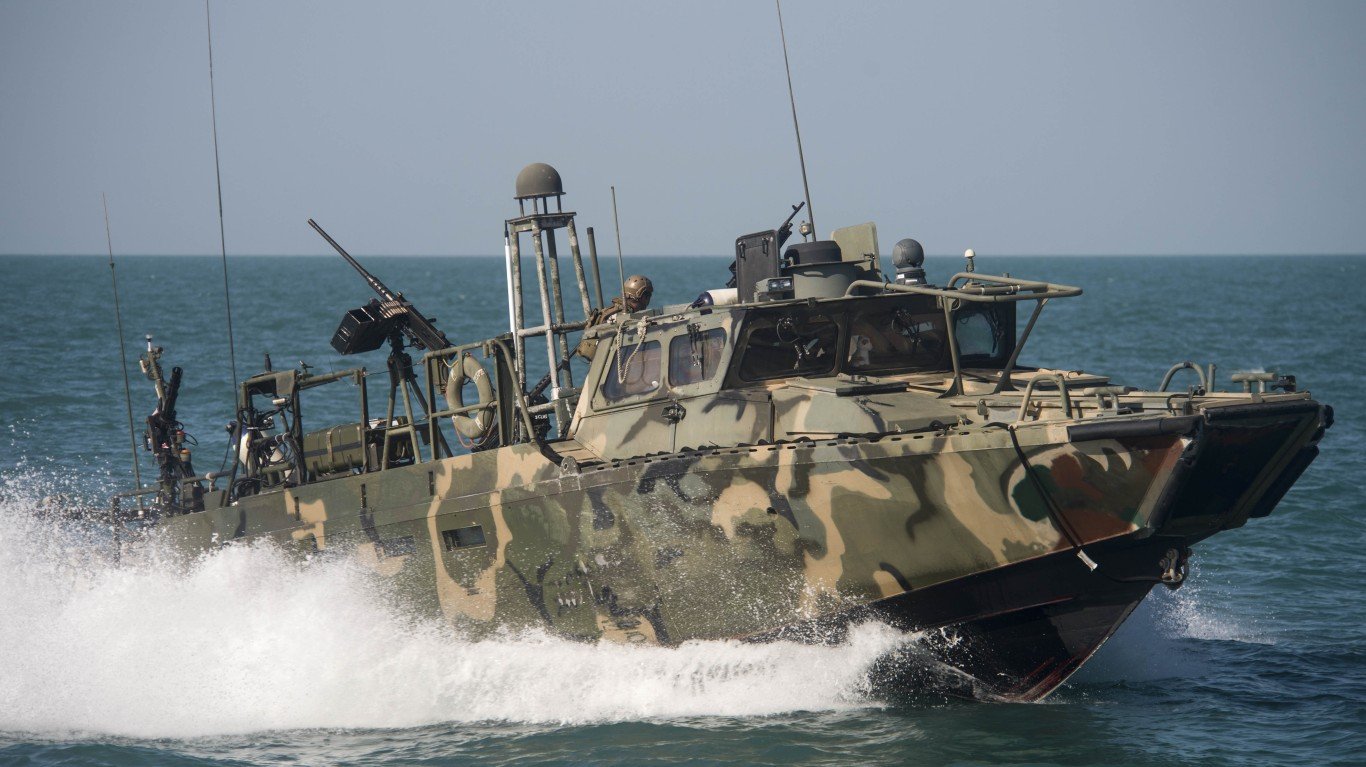 Riverine patrol boats are repu... by Official U.S. Navy Page