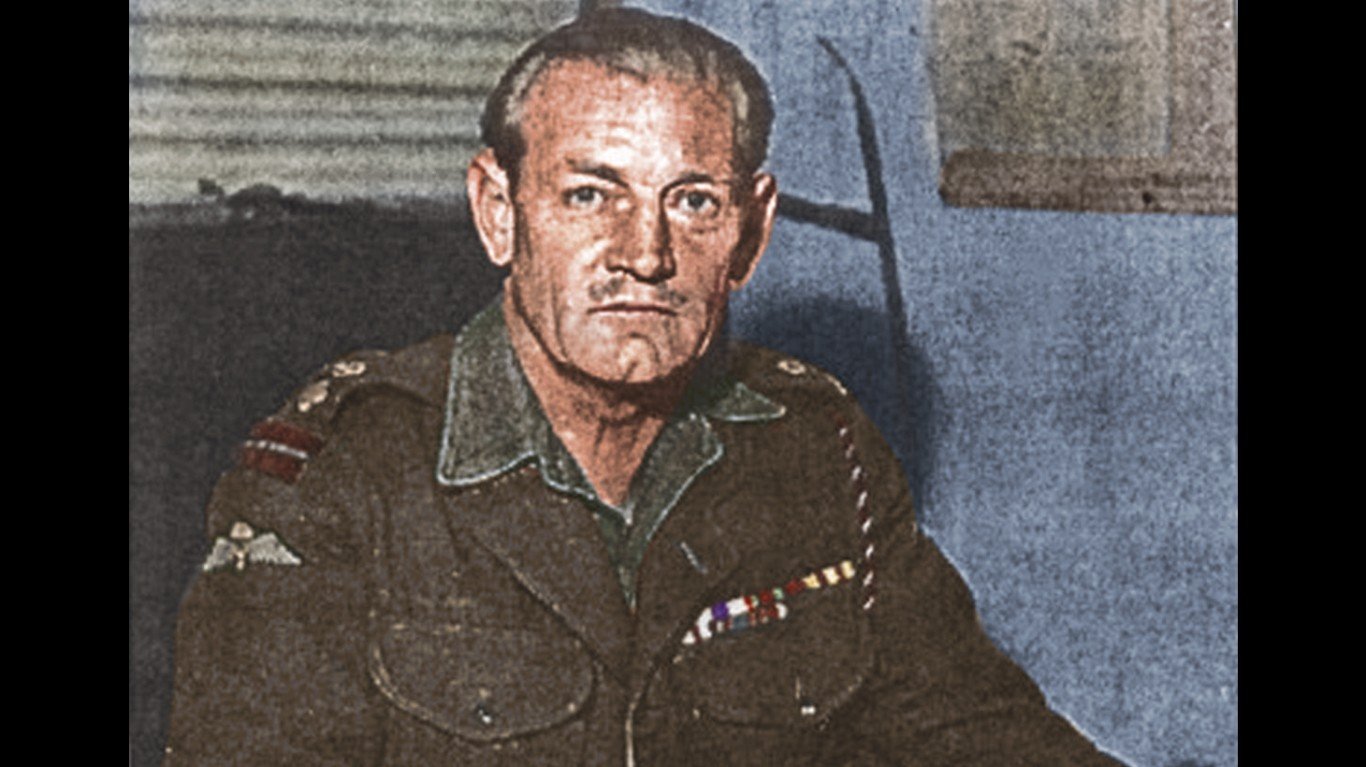 Jack Churchill after the war by Cassowary Colorizations