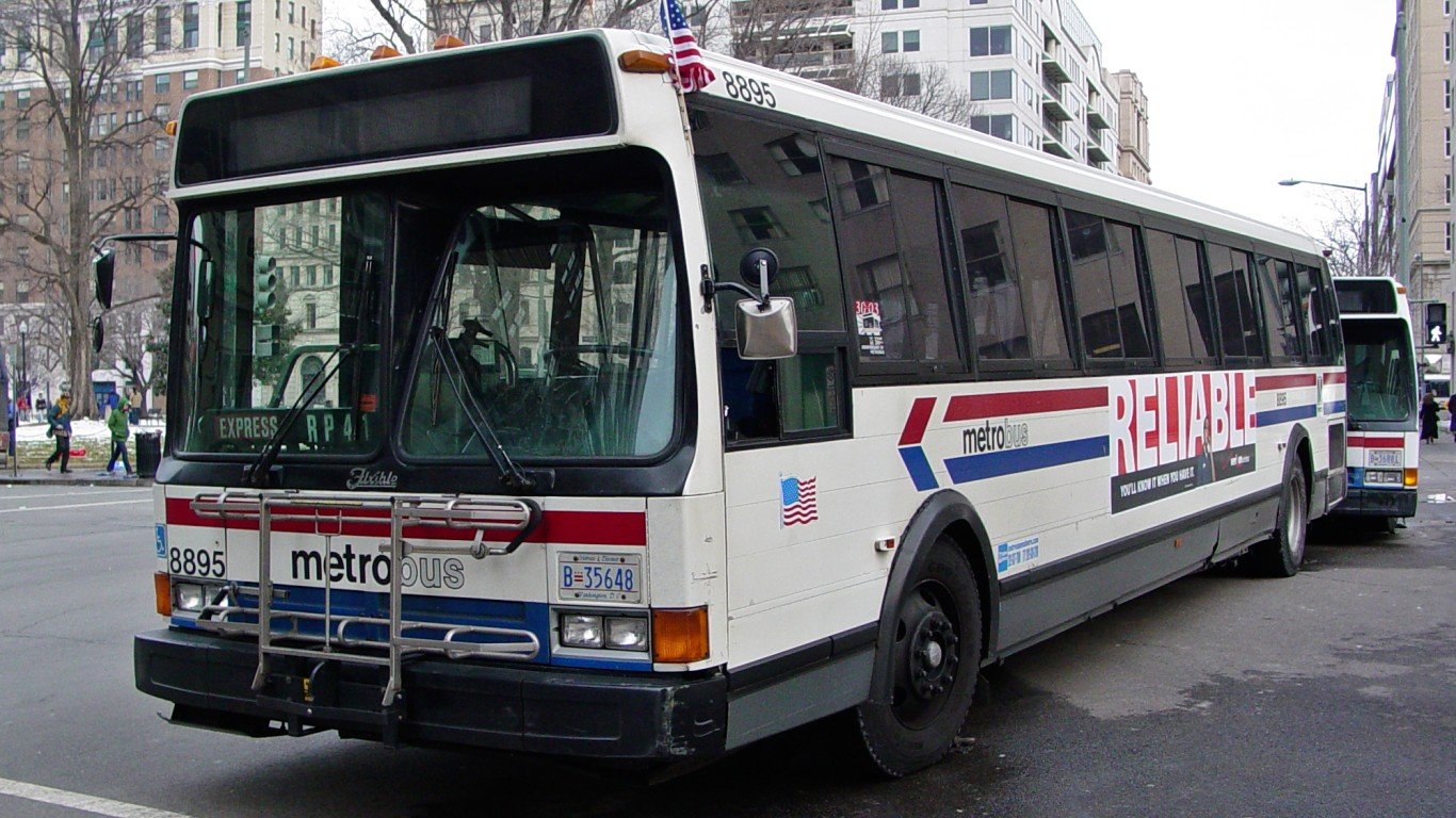 Metrobus in use as a roadblock by Ben Schumin