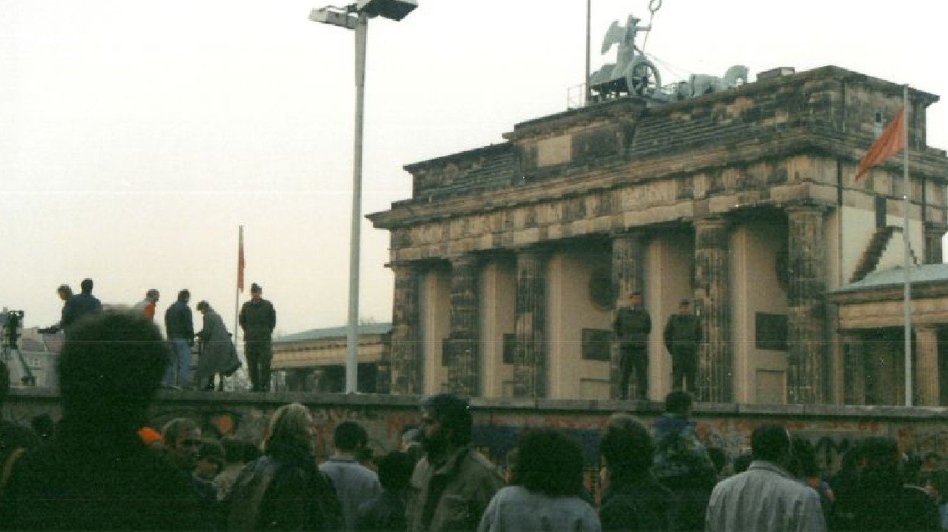 Fall of the Berlin Wall 1989 by Gavin Stewart