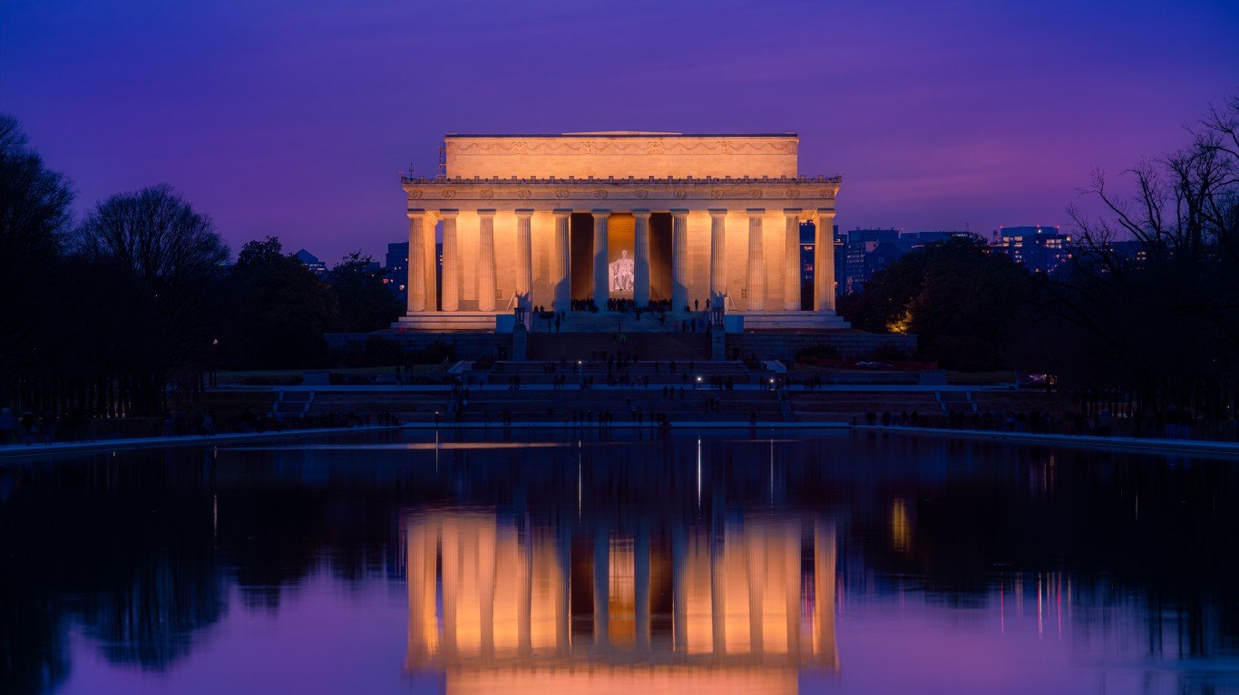 Lincoln Memorial at Early Dusk by John Brighenti