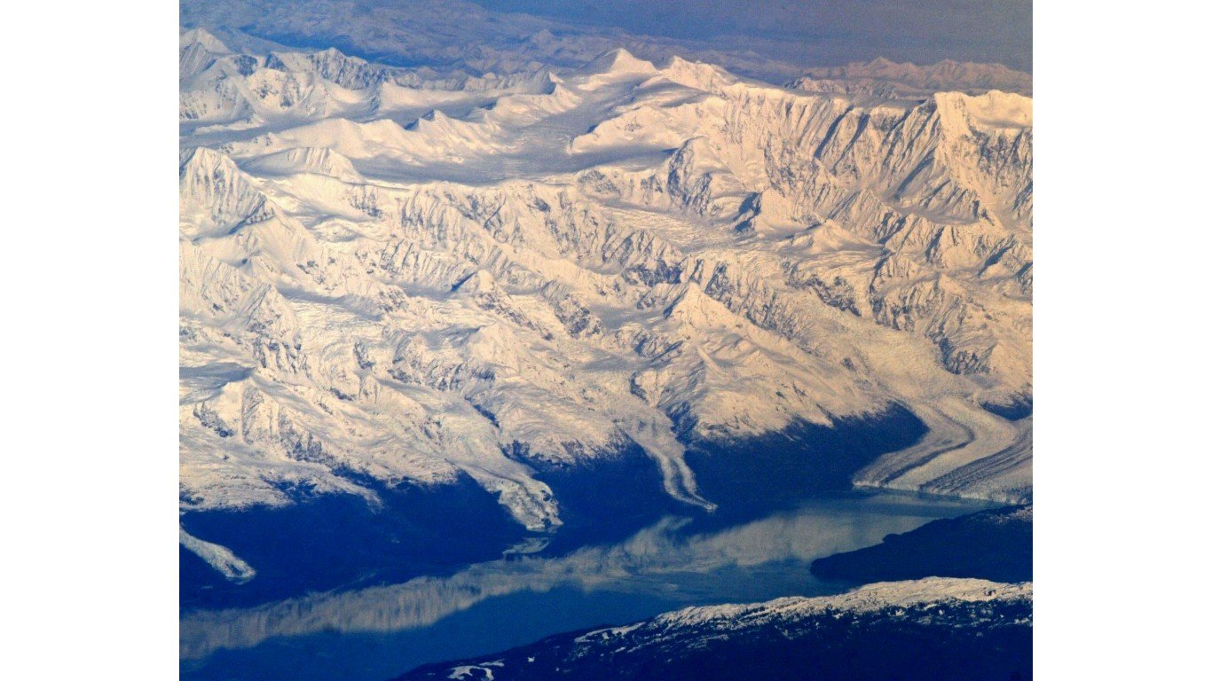 Mt. Marcus Baker aerial by Frank Kovalchek