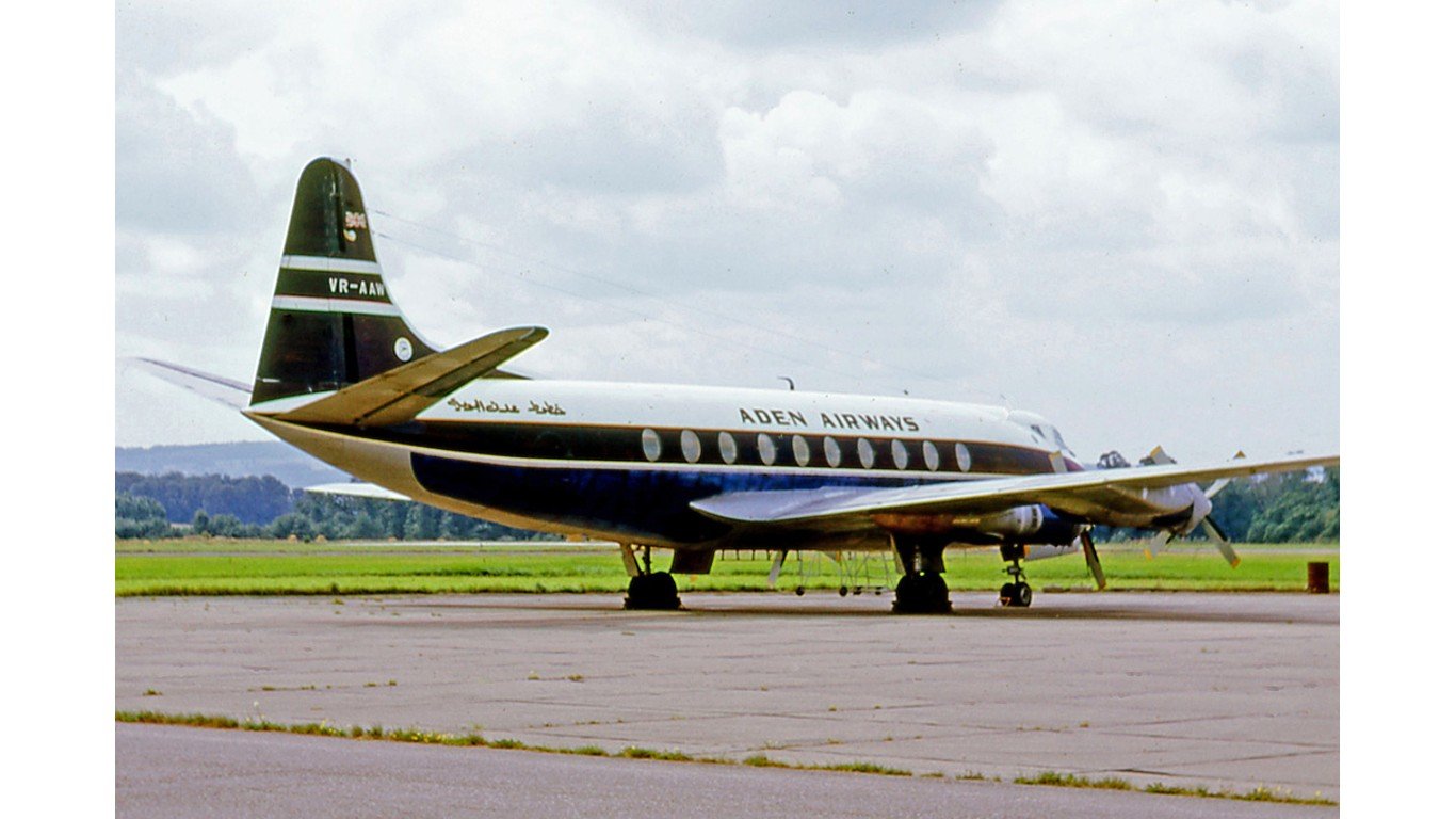 Vickers Viscount 760 VR-AAW Aden WYM by RuthAS