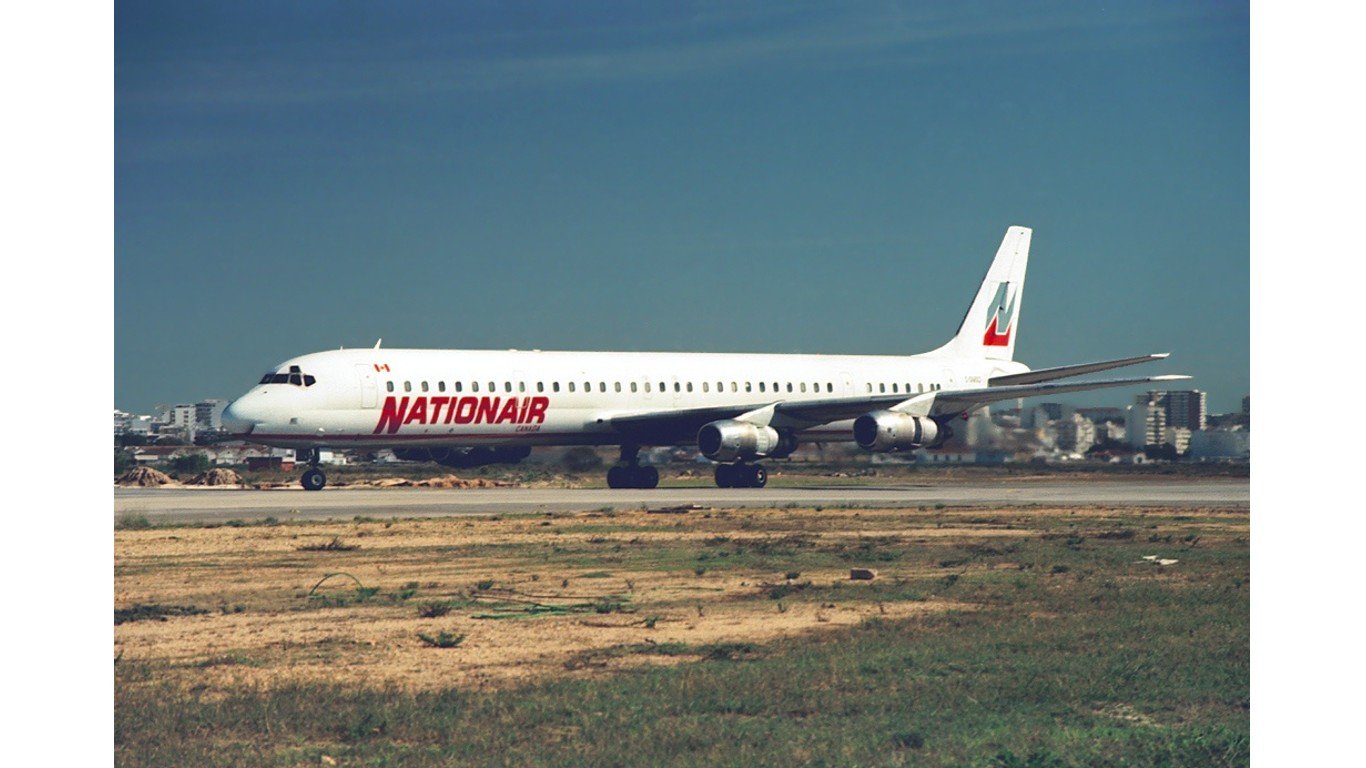 Nationair DC-8-61 C-GMXQ FAO 1989 by Pedro Aragu00e3o