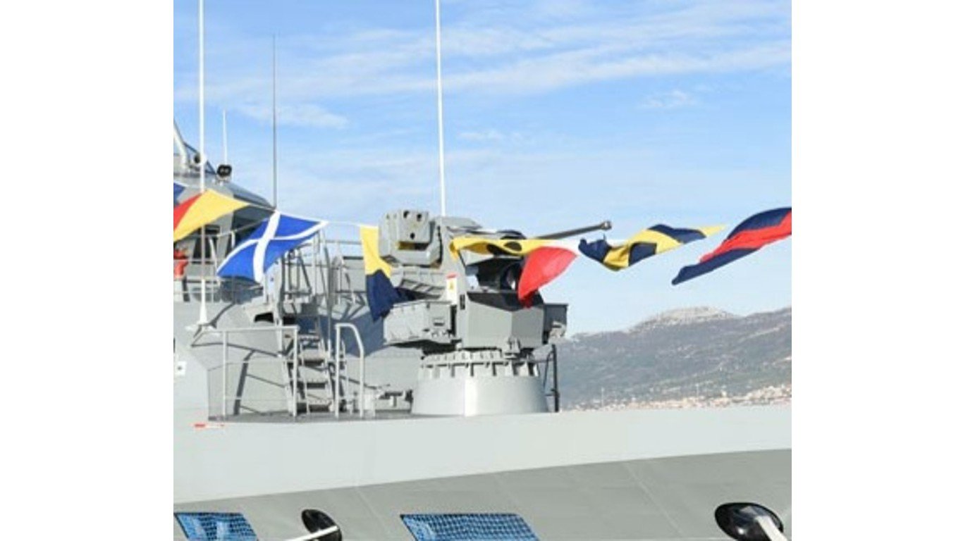 Aselsan SMASH on Croatian patrol boat Omiu0161 (OOB-31) by Ministry of Defence of the Republic of Croatia