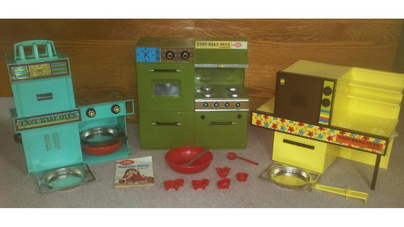 The first three versions of the famous Easy-Bake oven by Bradross63