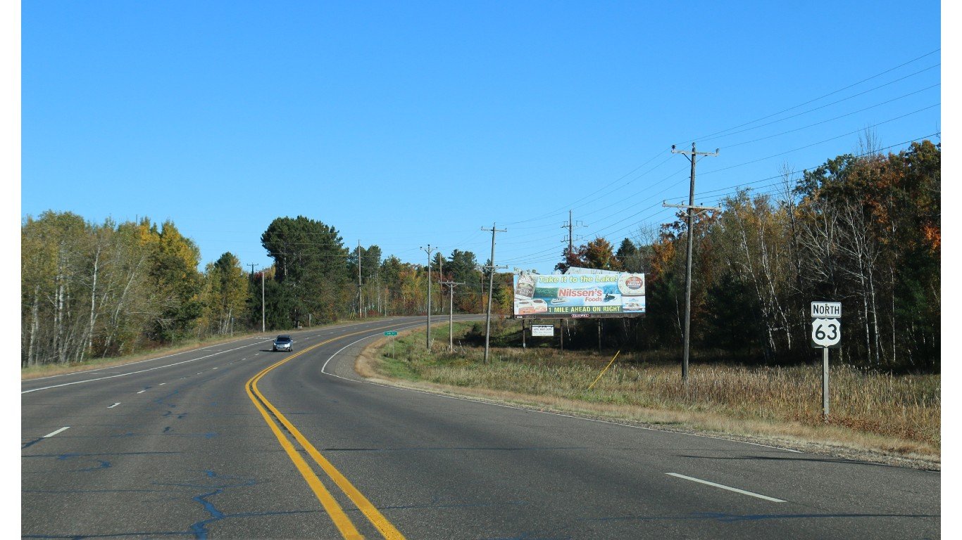 US Route 63 curve in Barron County WI by Royalbroil