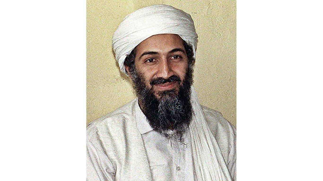 Osama bin Laden portrait by Hamid Mir