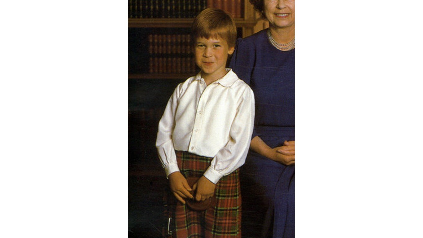 William of Wales... by Christmas Card issued by H.R.H. Queen Elizabeth II (1987)