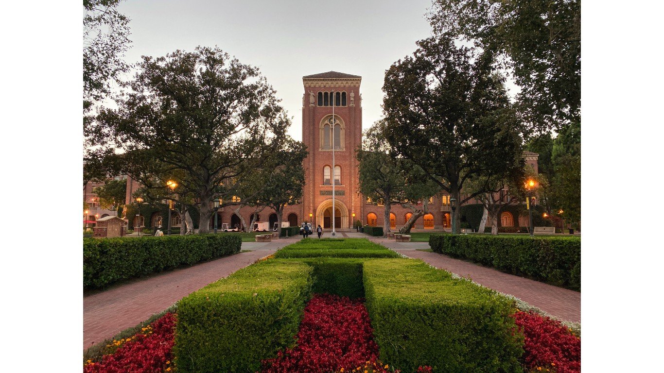 Bovard Auditorium at dusk by EEJCC