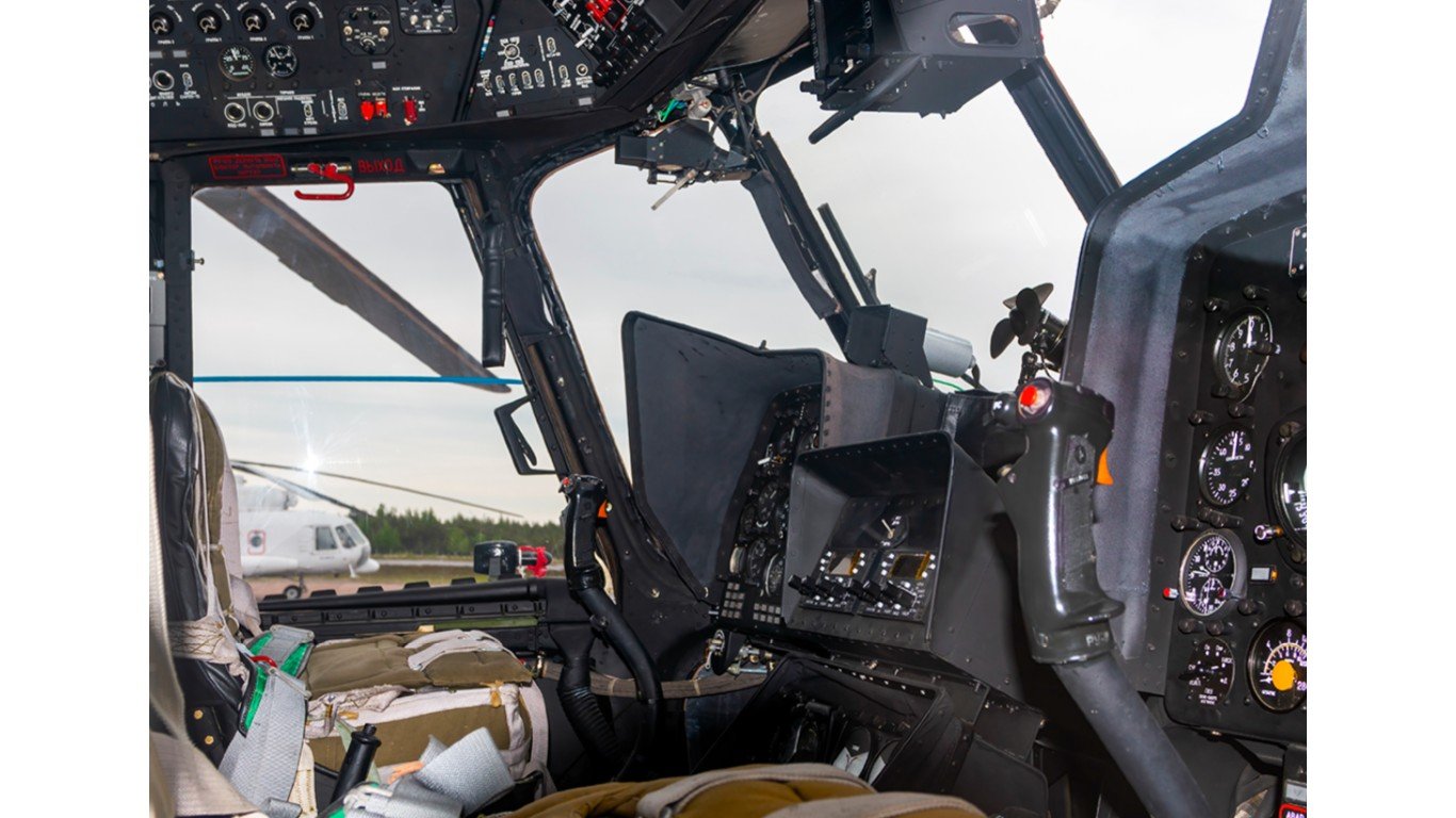 Mi-8 helicopter cockpit by Ministry of Defense of Russia