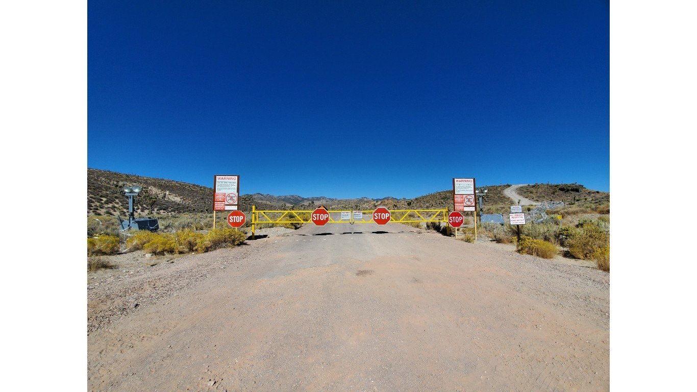 Area 51 Main Gate by David James Henry