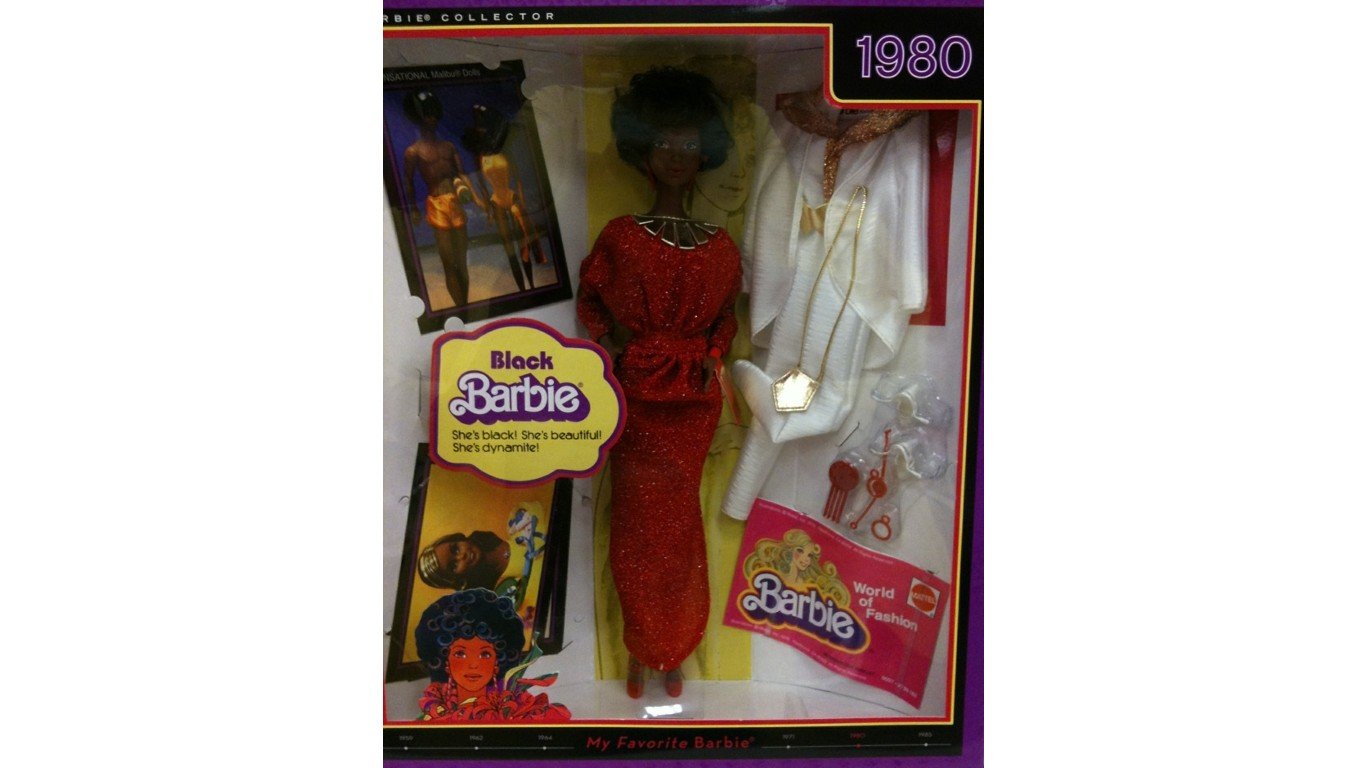 Black Barbie from 1980 in the box by msbhaven