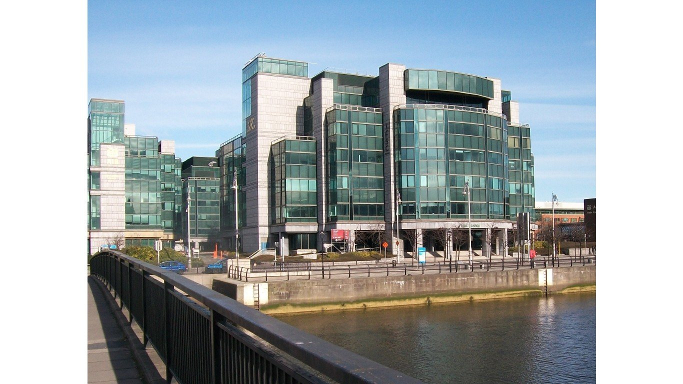 The Irish Financial Services Centre on Custom House Quay by Eric Jones