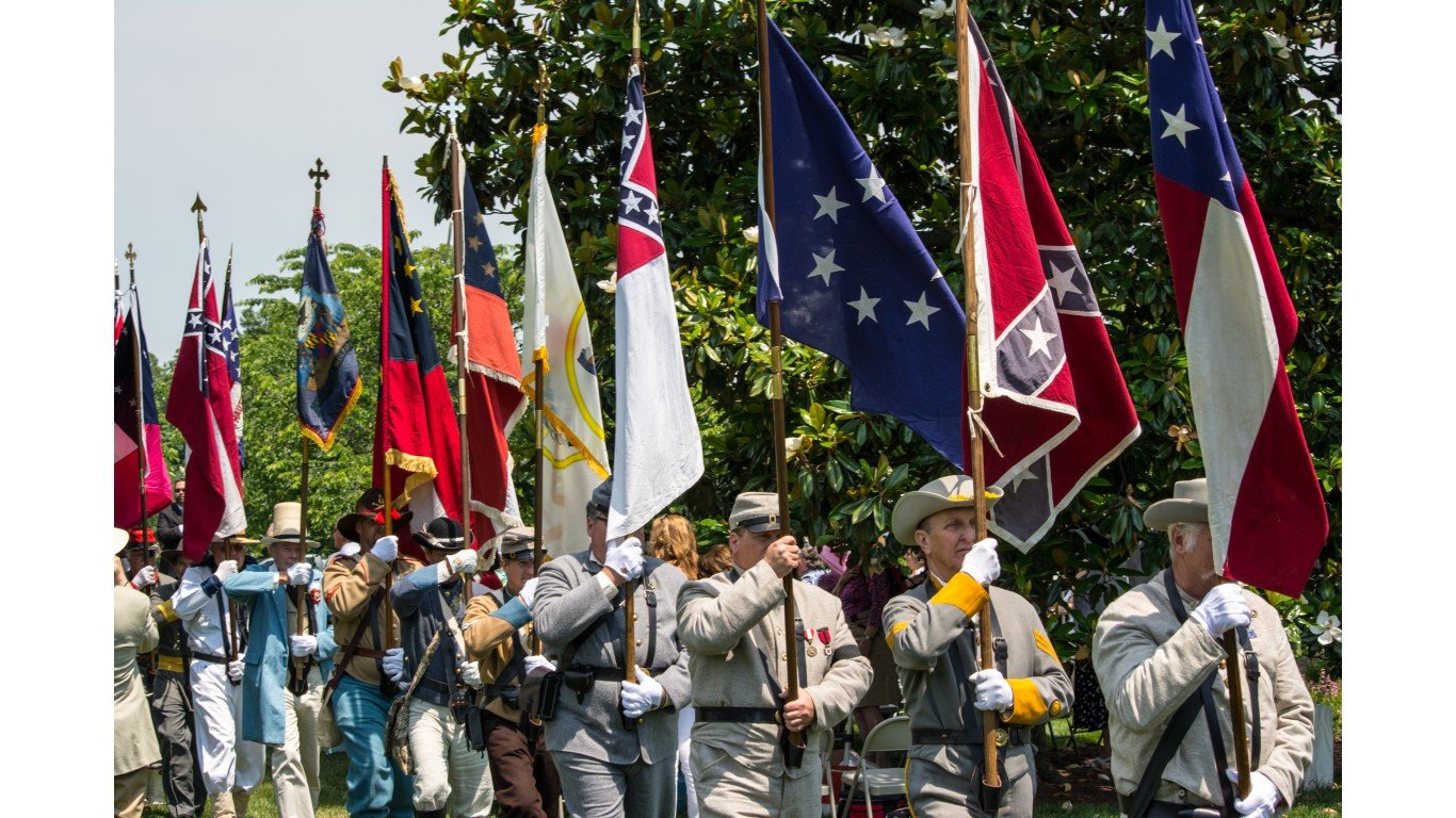 Maryland Sons of Confederate Veterans color guard 05 - Confederate Memorial Day - Arlington National Cemetery by Tim Evanson