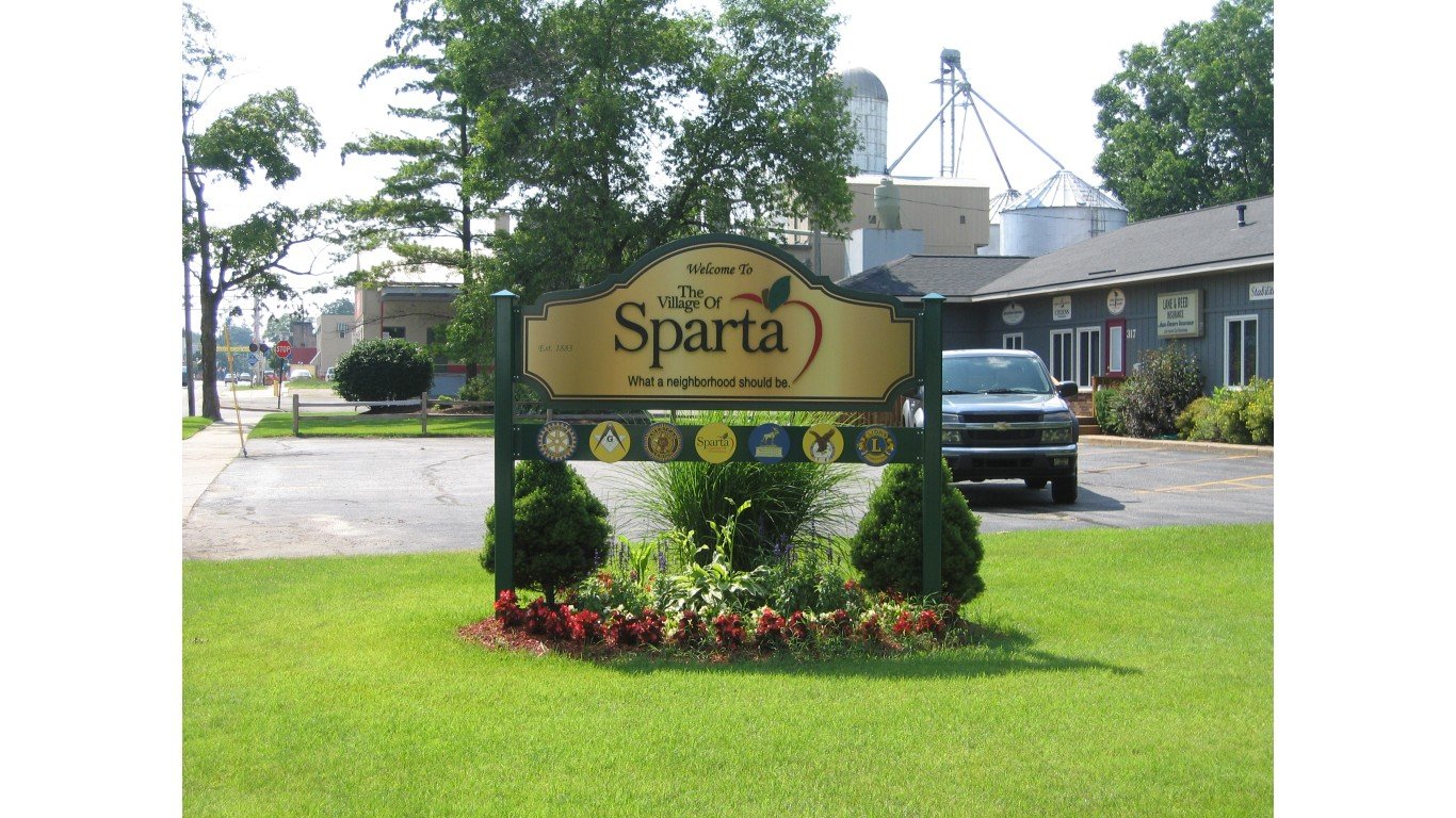 Sparta mi welcome sign new by Lonepointe