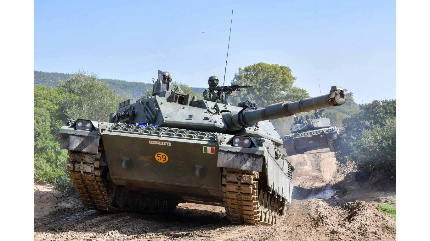 Italian Army - 4th Tank Regiment - Ariete tanks during an exercise at Capo Teulada October 2022 by Italian Army