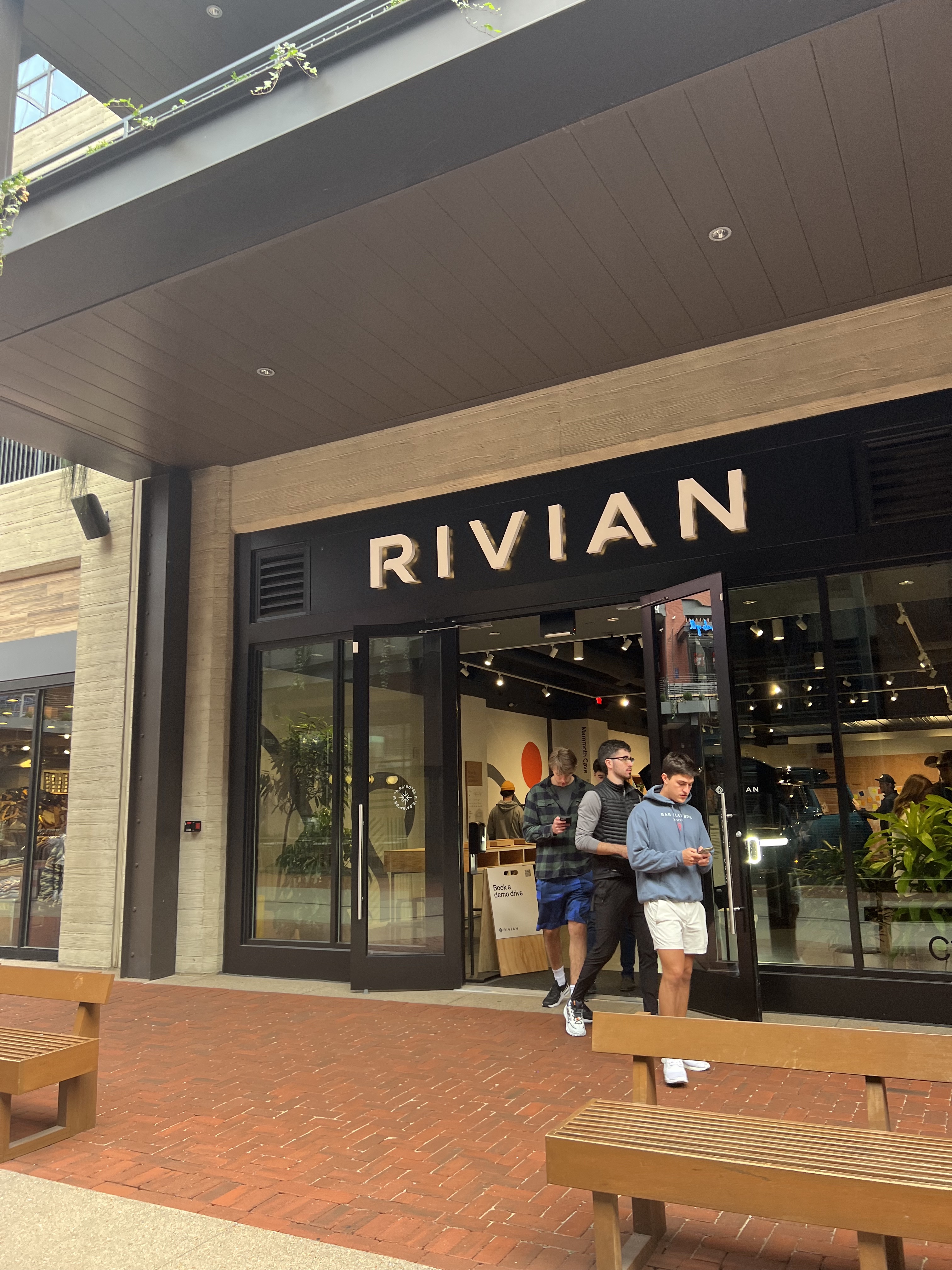 Exterior of Rivian Showroom, Nashville, TN