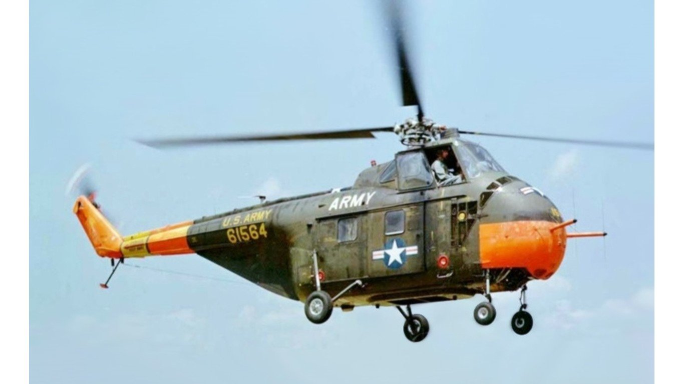 Sikorsky S-55 inflight by U.S. Army