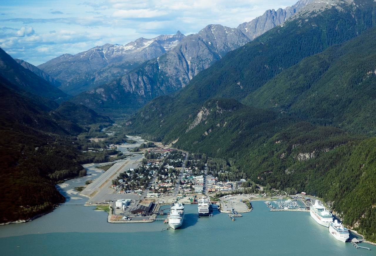 Skagway aerial view by Christopher Michel