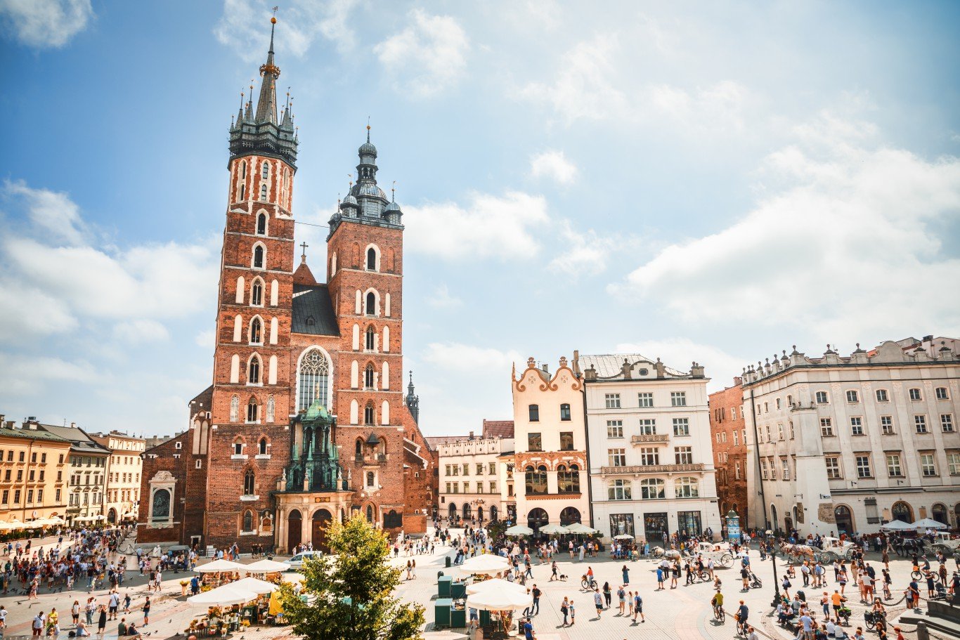 | Old Town in Krakow, Poland