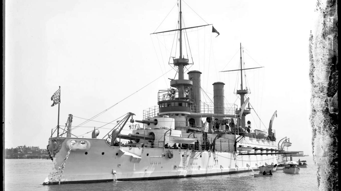 USS Kearsarge BB-5 1901 by Harley Flowers