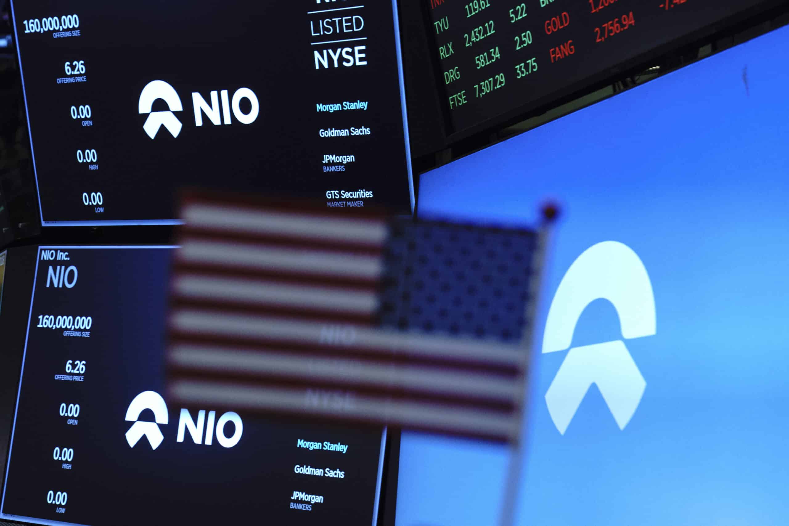 Chinese Electric Car Maker NIO Inc. Opens Trading On NYSE On Day Of Company's IPO
