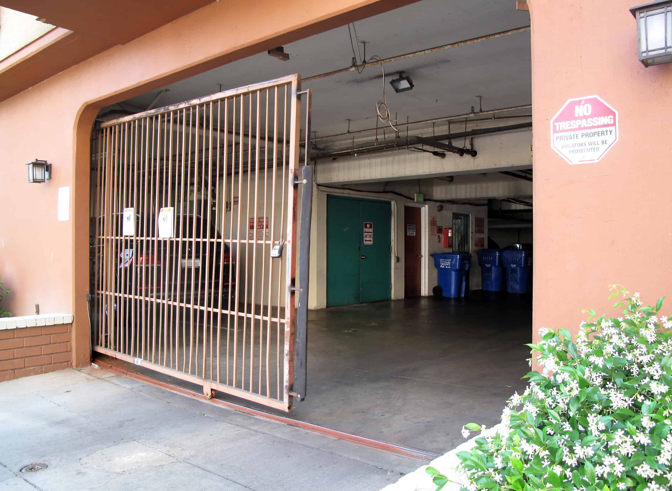 Half-open sliding garage door by Downtowngal