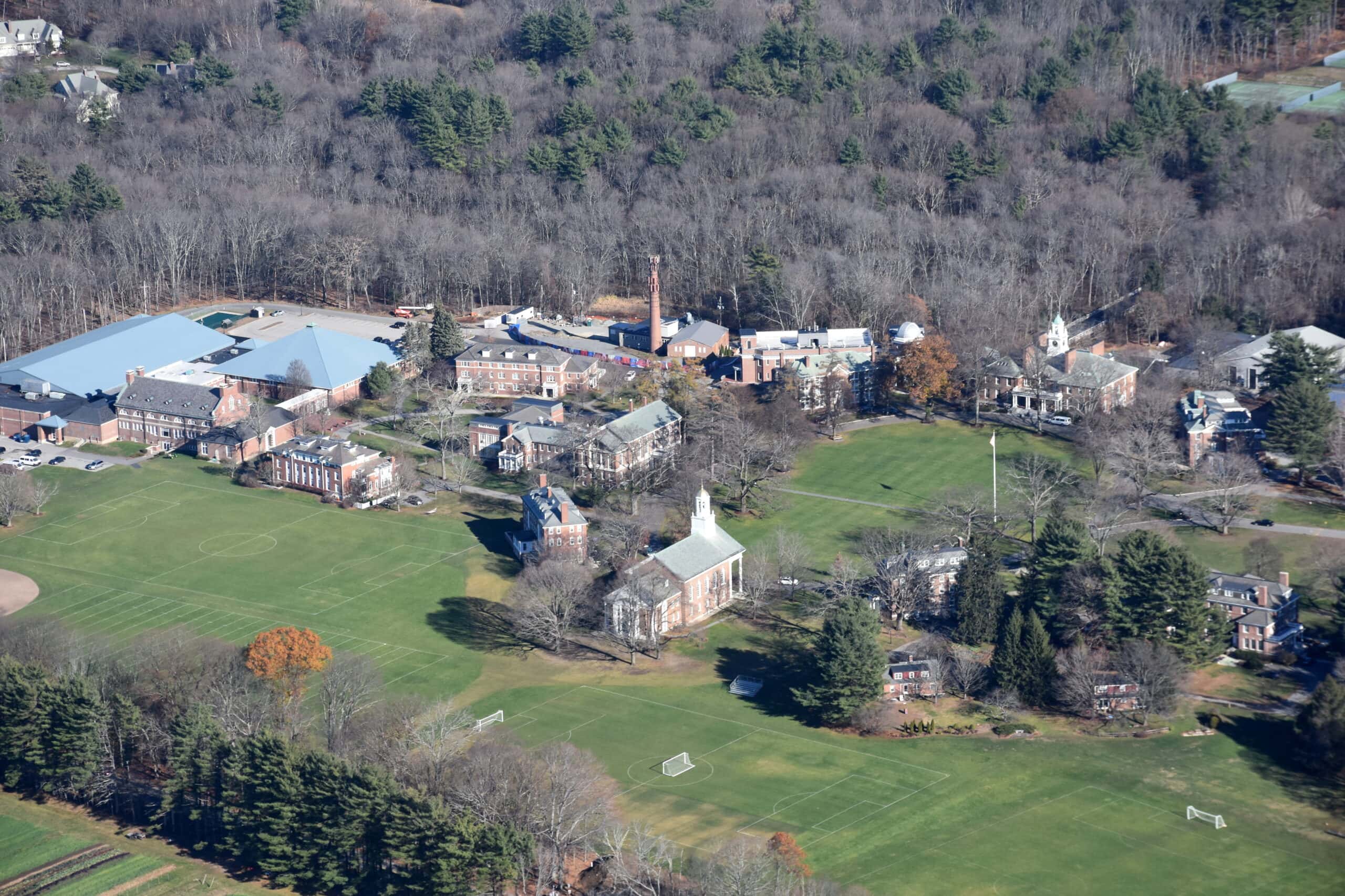 Middlesex School Concord MA aerial by Nick Allen
