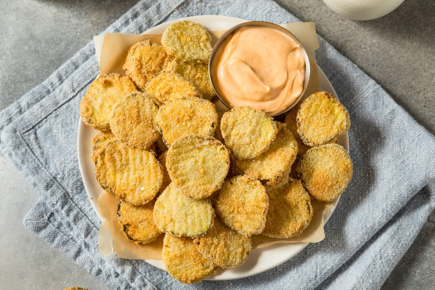 Homemade Deep Fried Pickles with Spicy Mayo