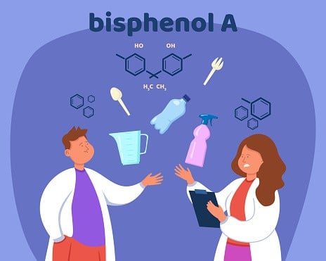 Two scientist worried about exceeds of bisphenol