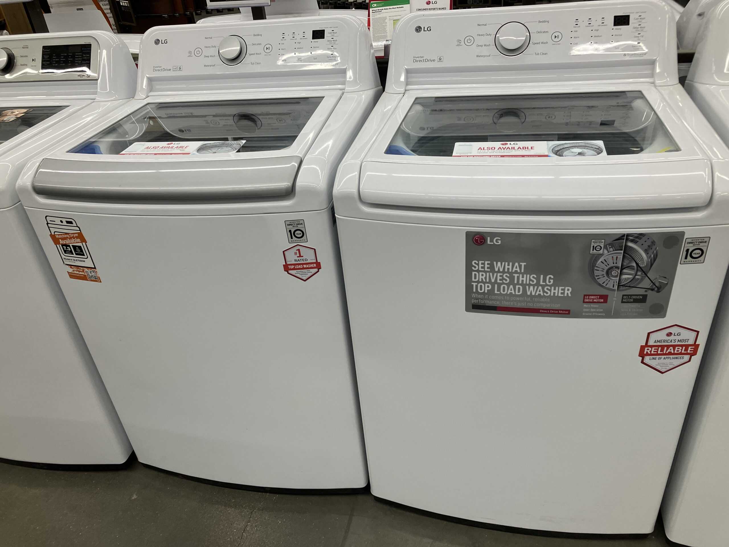 LG washing machines
