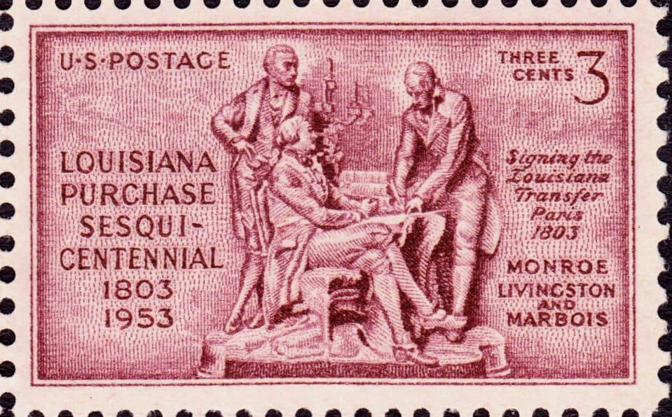 Louisiana Purchase 1953 Issue-3c by Bureau of Engraving and Printing