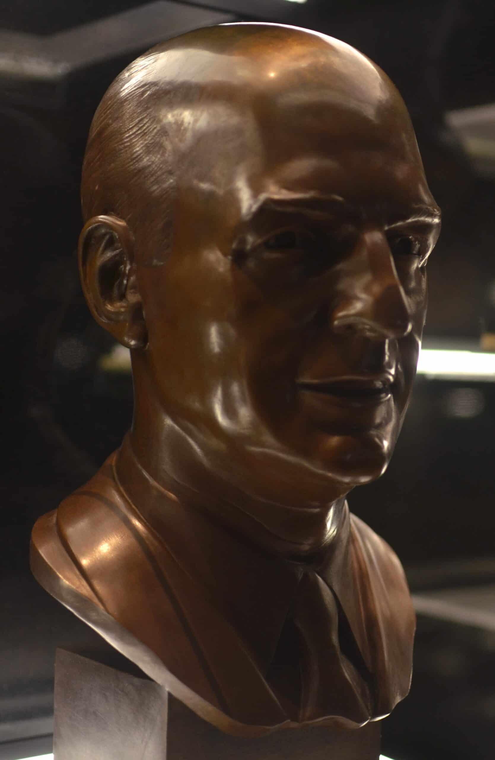 Paul Brown Hall of Fame bust by Erik Drost