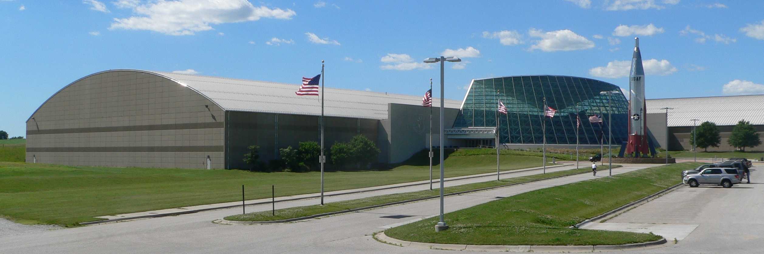 Exterior of Strategic Air and Space Museum, located on Nebraska Highway 66 southeast of Ashland, Nebraska.