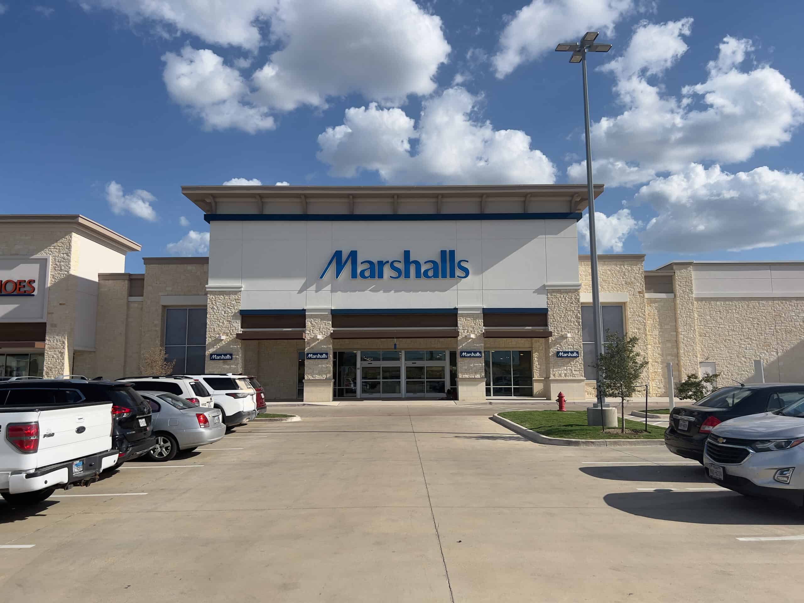 Storefront of Marshalls store at Brenham Crossing by Piper McCorkle
